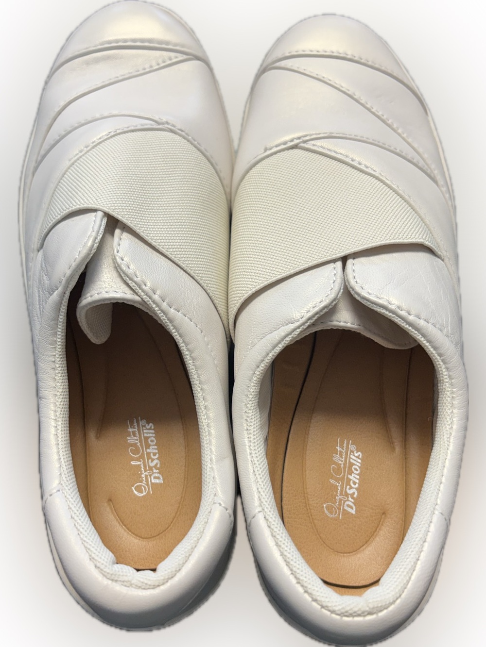 Dr. Scholl's White Woman’s Slip-On Comfort Sneakers